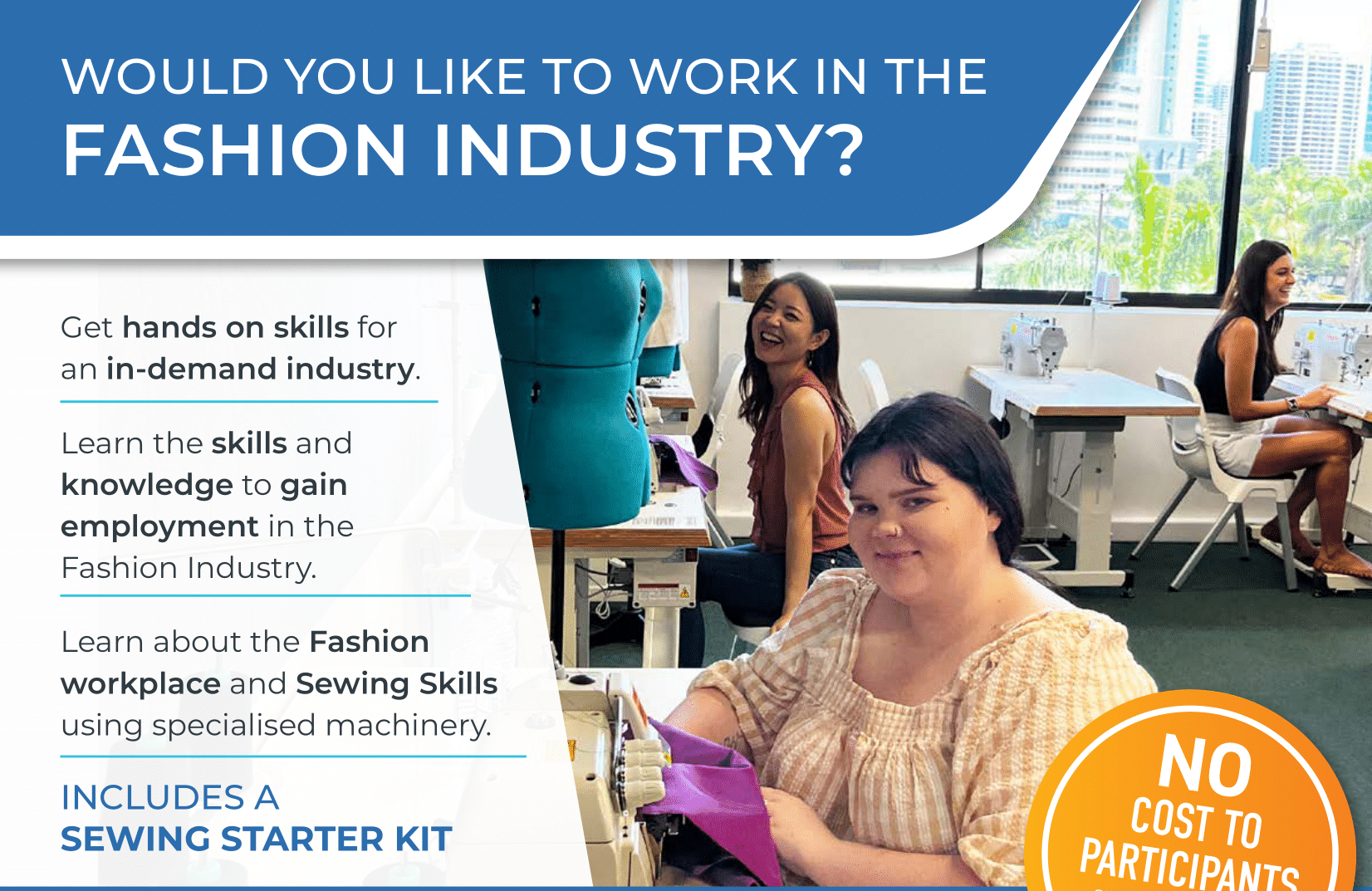 Work In the Fashion Industry Manufacturing Skills Queensland